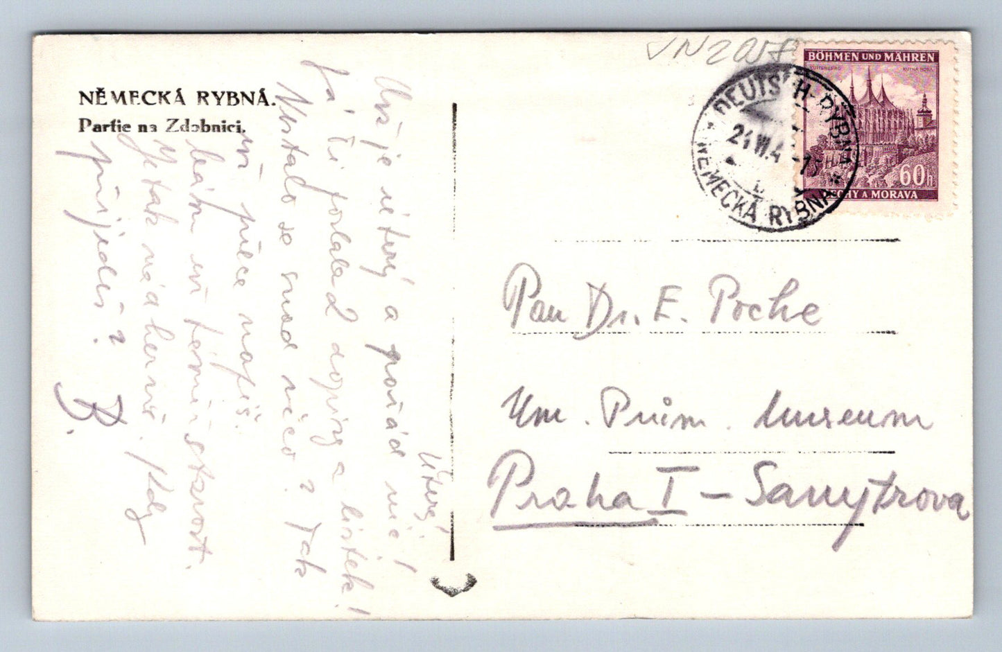 Pohlednice Něměcká rybná (JN2058)