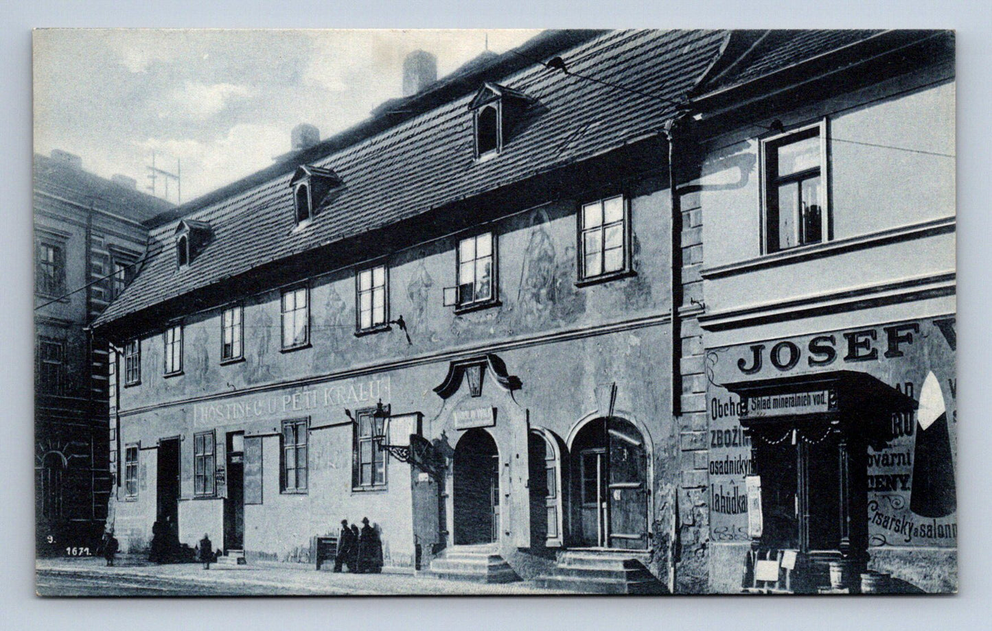 Pohlednice Praha, Podskalí U pěti králů (JN2078)