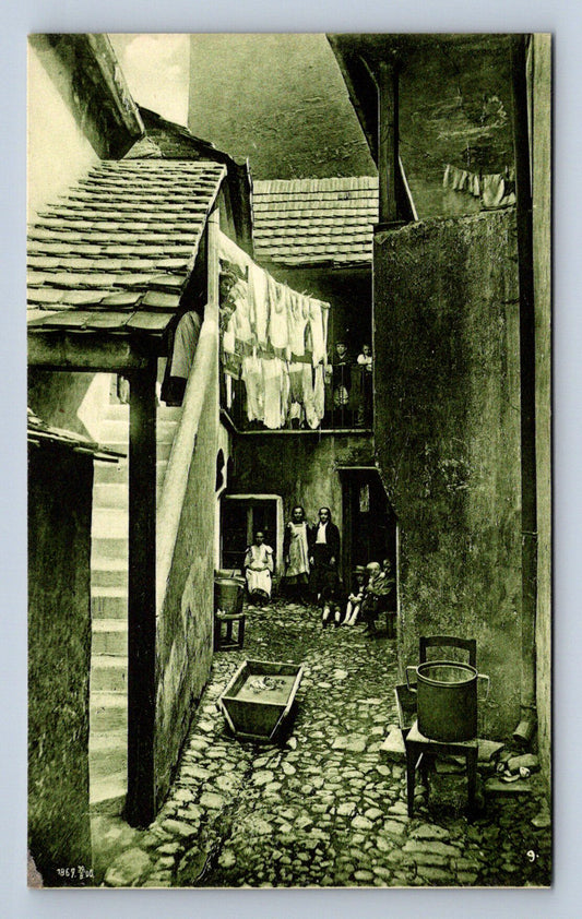 Pohlednice Praha, Podskalí čp.348-II. (dvůr) (JN2080)
