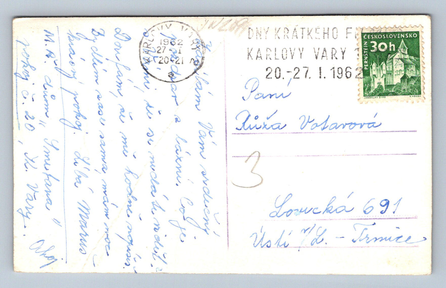 Pohlednice Karlovy Vary 1962 (JN2094)