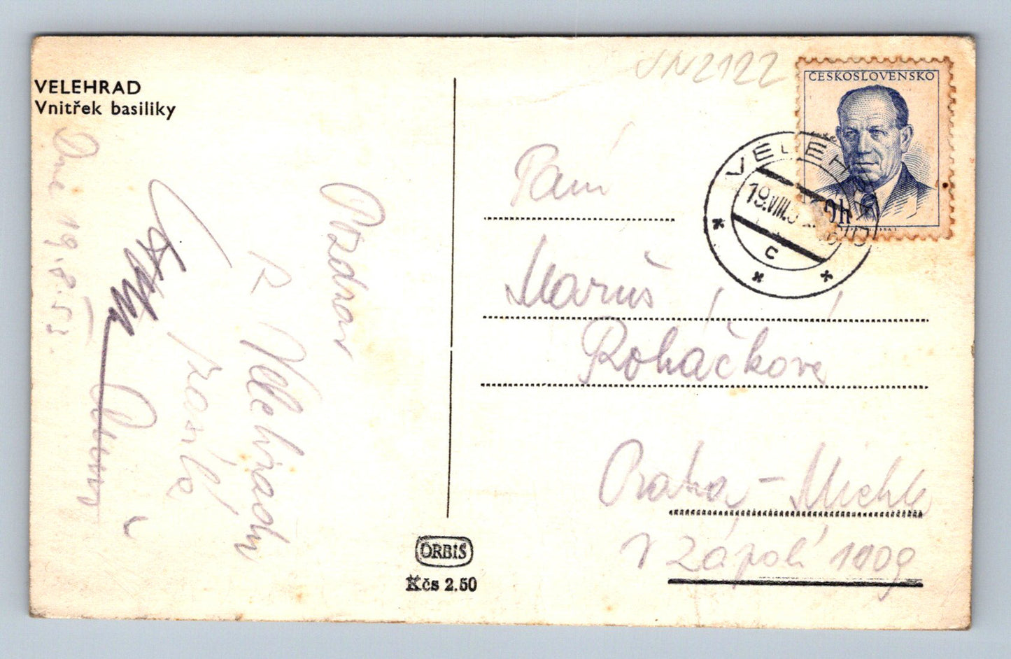 Pohlednice Velehrad Vnitřek baziliky (JN2122)