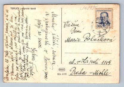 Pohlednice Teplice Panské lázně (JN2135)