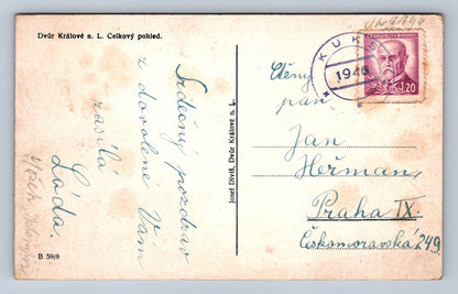 Pohlednice Dvůr Králové n. L. Celkový pohled (JN2146)