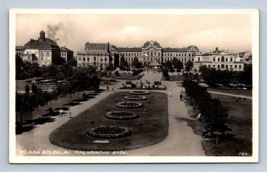 Pohlednice Mladá Boleslav Masarykovy sady (JN2157)