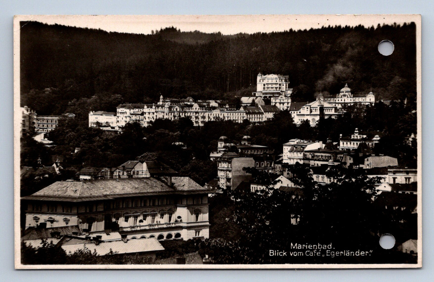 Pohlednice Mariendbad Blick vom Café (JN2160)