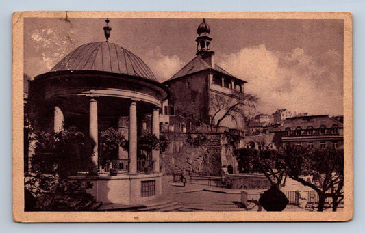 Pohlednice Karlovy Vary Zámecký pramen s městskou věží (JN2196)