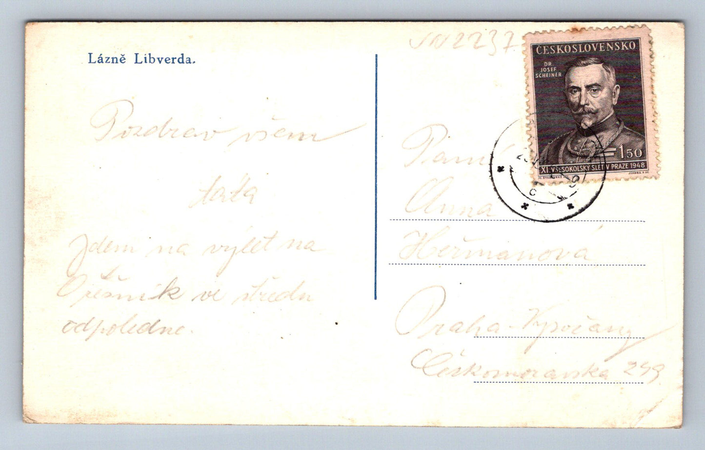 Pohlednice Lázně Libverda (JN2237)
