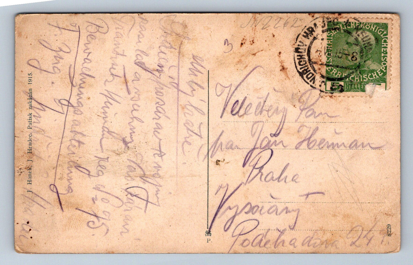 Pohlednice Jindřichův Hradec zámek (JN2262)