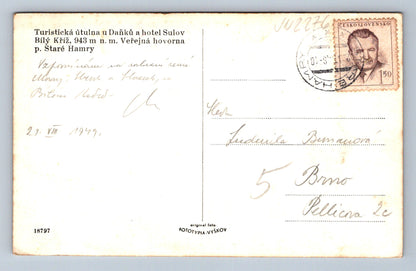 Pohlednice Staré Hamry Turistická útulna u Daňků (JN2276)