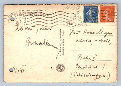Pohlednice Paříž 1937 (JN2337)