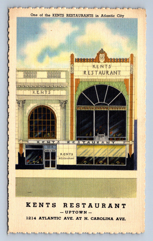 Pohlednice Atlantic City Kents Restaurants (JN2376)