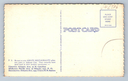 Pohlednice Atlantic City Kents Restaurants (JN2376)