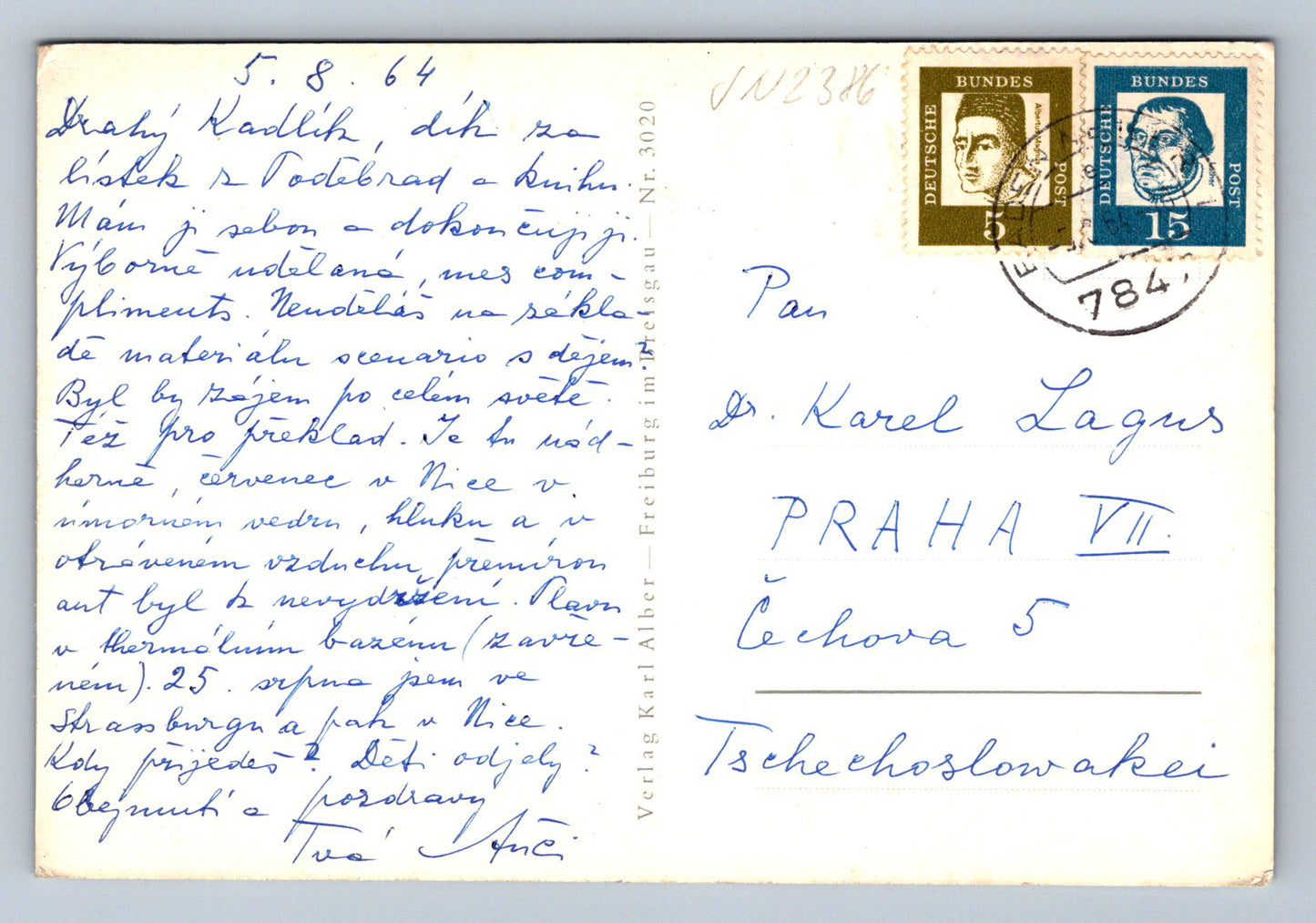 Pohlednice Grusse aus Badenweiler Schwarzwald (JN2386)