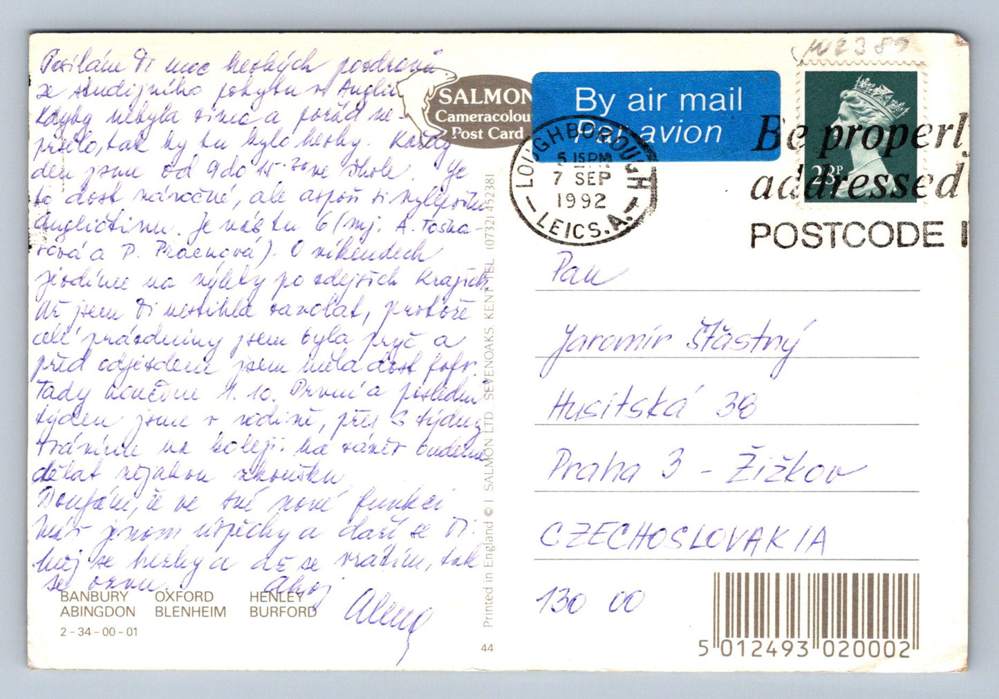 Pohlednice Oxfordshire celkový pohled (JN2389)