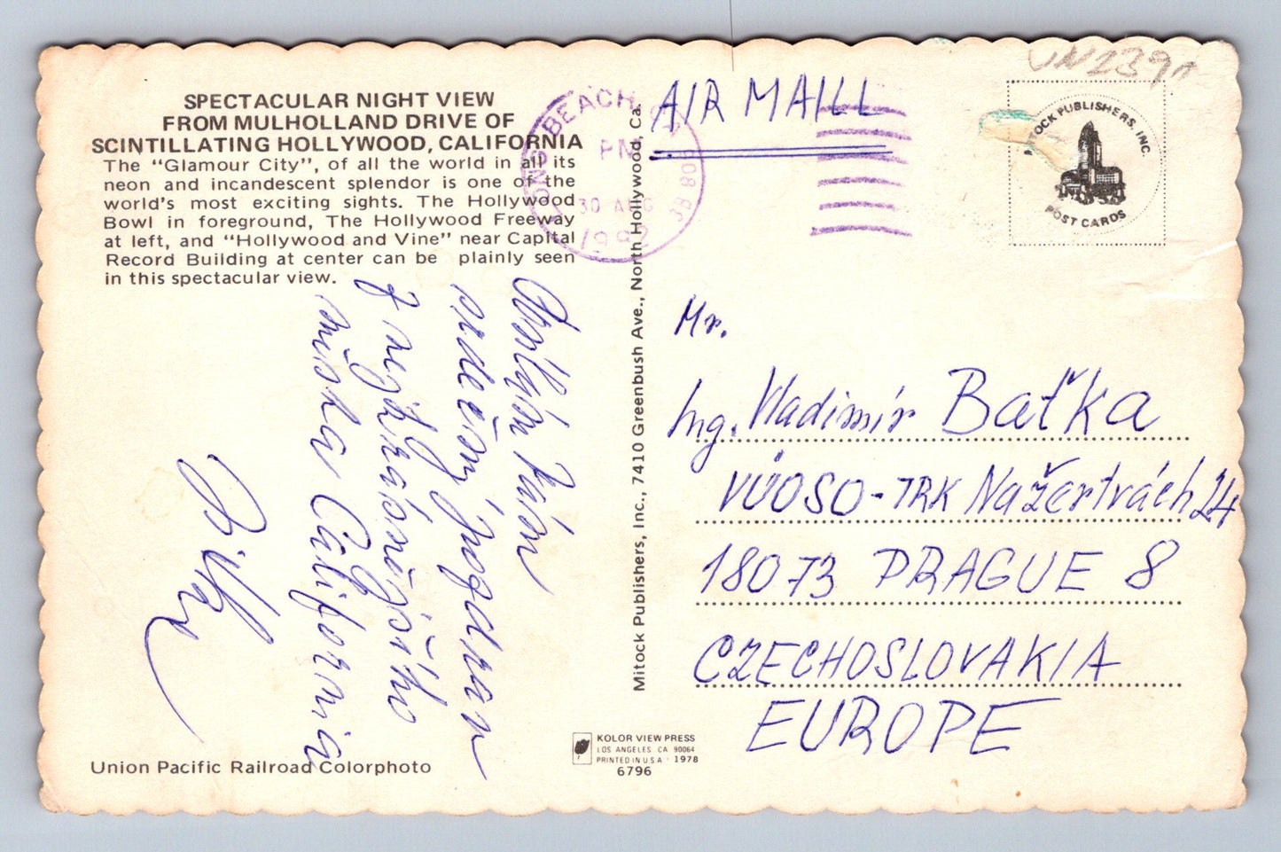 Pohlednice Hollywood Glamour city (JN2391)