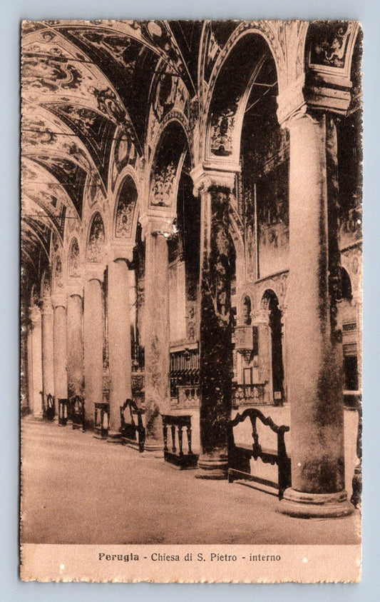 Pohlednice Perugia Chiesa di S. Pietro interno (JN2454)