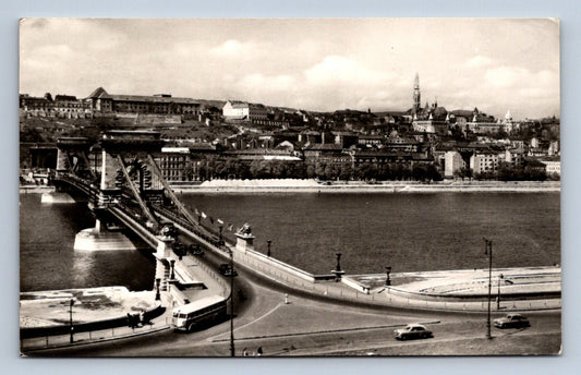 Pohlednice Maďarsko Budapešť Lánchíd (JN2455)