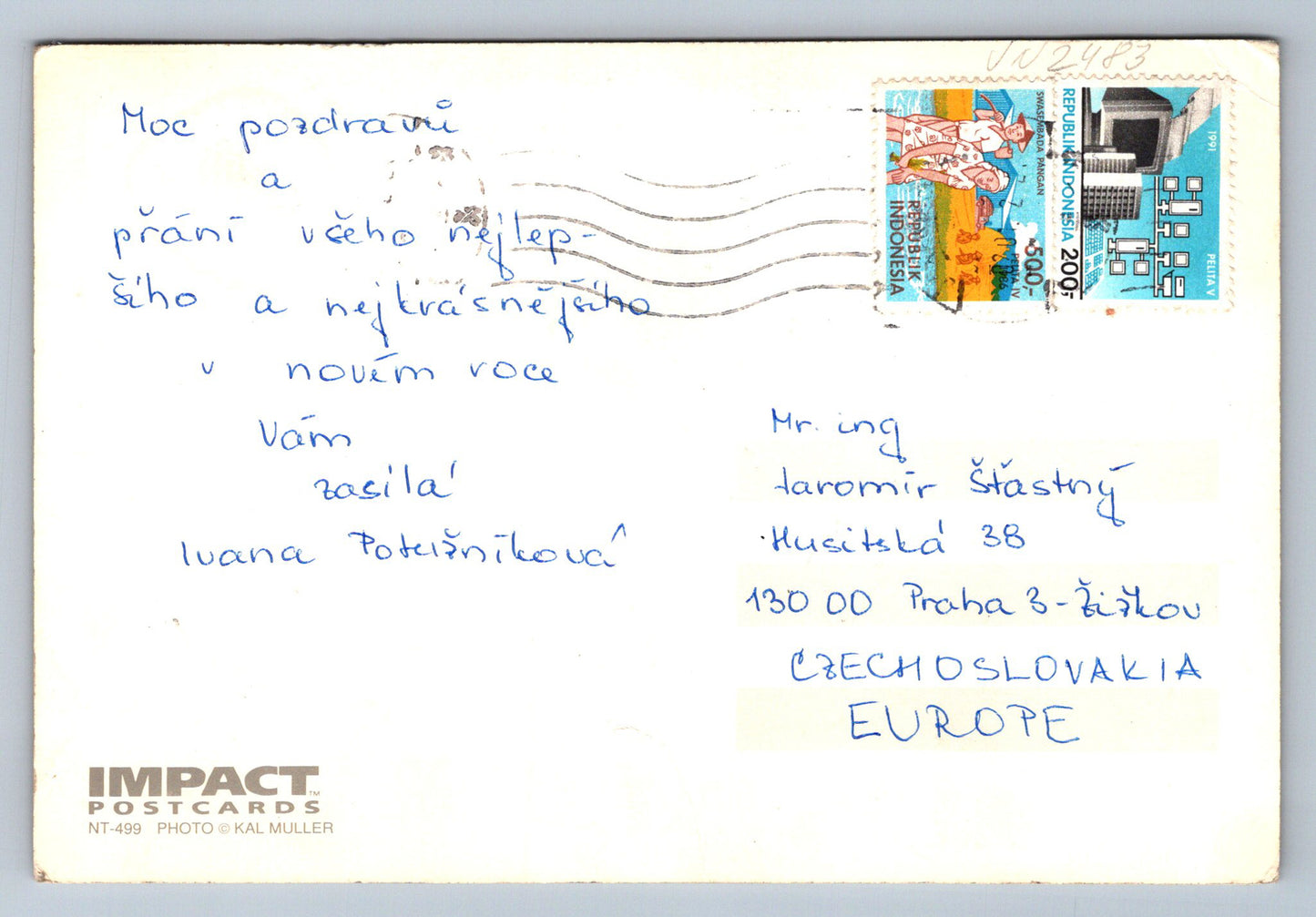 Pohlednice Indonesia (JN2483)