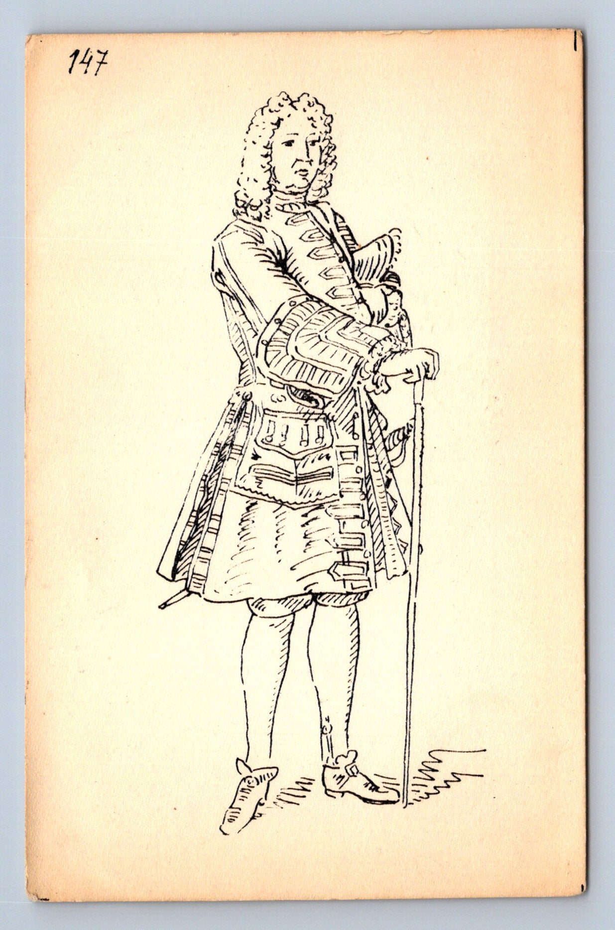 Pohlednice Malovaný pán 147 (JN2497)