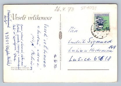 Pohlednice VESELÉ VELIKONOCE (ST1031)