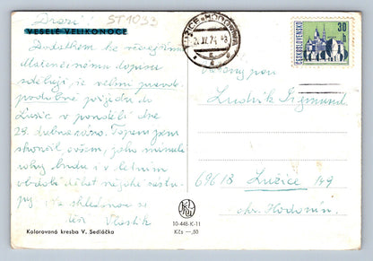 Pohlednice VESELÉ VELIKONOCE (ST1033)