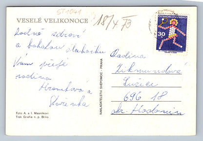 Pohlednice VESELÉ VELIKONOCE (ST1041)