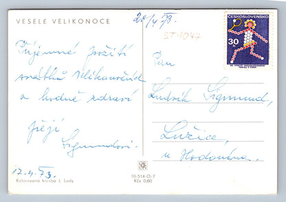 Pohlednice VESELÉ VELIKONOCE (ST1047)