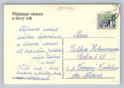 Pohlednice PŘIJEMNÉ VÁNOCE A ŠŤASTNÝ NOVÝ ROK (ST1116)