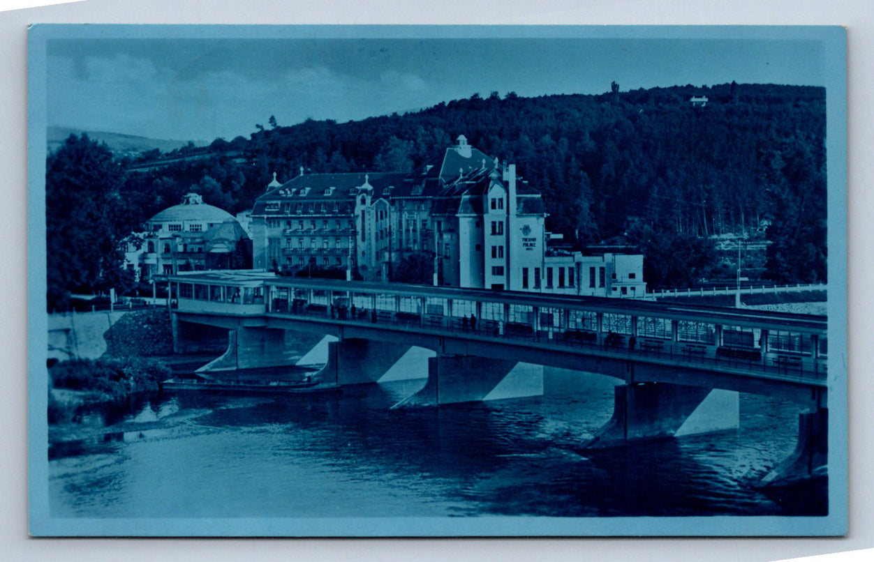 Pohlednice KÚPELE PIEŠŤANY MOSTNÁ  S HOTELEM THERMIA PALACE (ST1133)