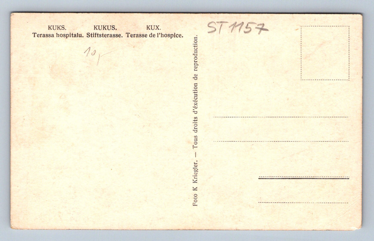 Pohlednice KUKS. - TERASSA HOSPITALU. (ST1157)