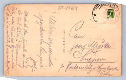Pohlednice PŘEROV - NÁROŽÍ ULICE KOMENTSKÉHO A PALACKÉHO (ST1169)