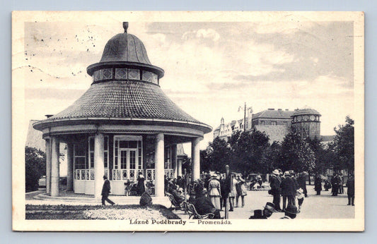 Pohlednice LÁZNĚ PODĚBRADY - PROMENÁDA (ST1175)