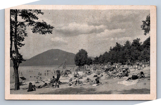 Pohlednice MÁCHOVO JEZERO - DOKSY - NA PLÁŽI (ST1199)