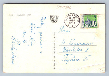 Pohlednice KARLOVY VARY (ST1306)