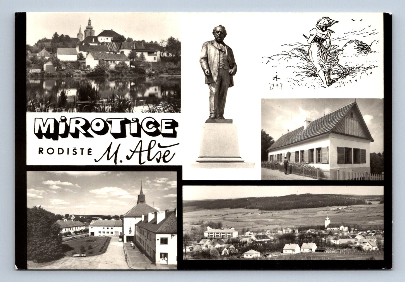 Pohlednice MIROTICE - RODIŠTĚ M. ALŠE (ST1426)