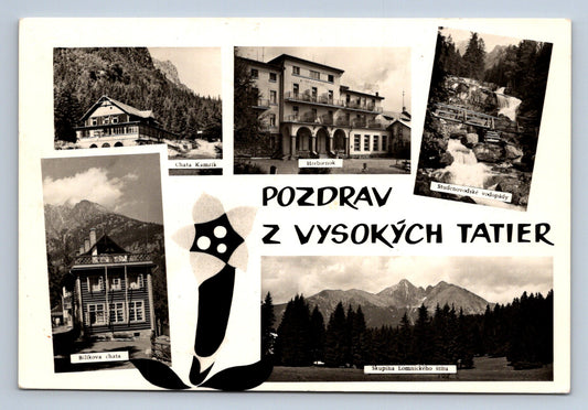 Pohlednice POZDRAV Z VYSOKÝCH TATIER - KOLÁŽ (ST1499)