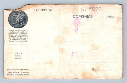 Pohlednice CVIČENÍ PRO PÁTÝ SLET VŠESOKOLSKÝ V PRAZE R. 1907 (ST1511)