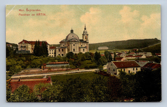 Pohlednice MOR. ŠVÝCARSKO - POZDRAV ZE KŘTIN (ST1517)