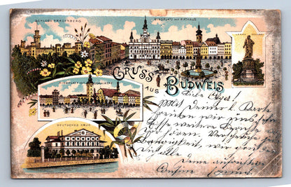 Pohlednice GRUSS AUS BUDWEIS (ST1526)
