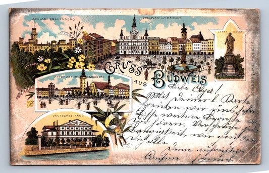 Pohlednice GRUSS AUS BUDWEIS (ST1526)