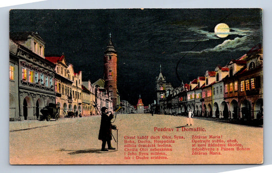 Pohlednice POZDRAV Z DOMAŽLIC (ST1527)
