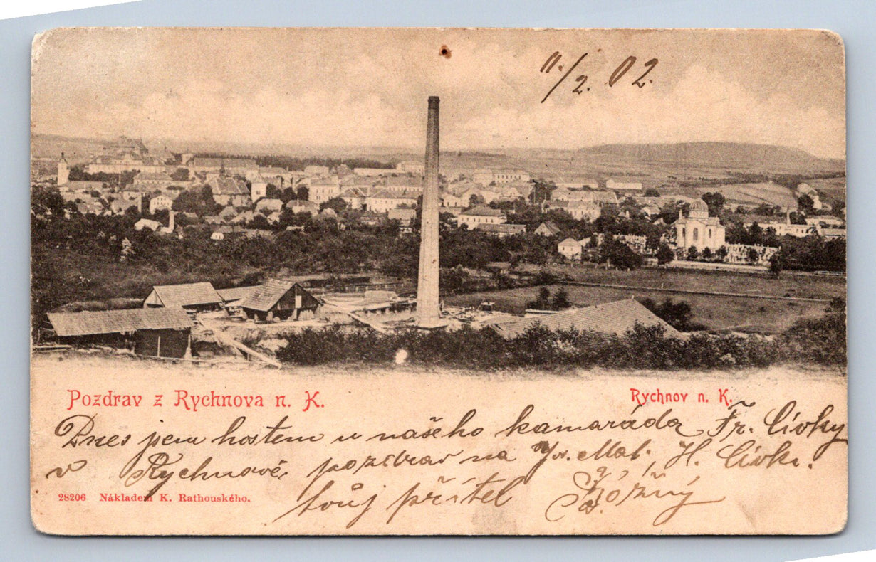 Pohlednice POZDRAV Z RYCHNOVA N. K (ST1536)