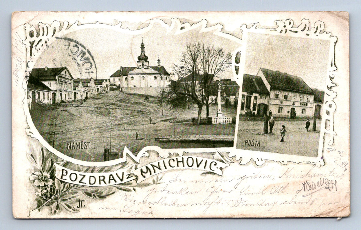Pohlednice POZDRAV Z MNICHOVIC (ST1548)