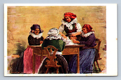 Pohlednice NÁRODNÍ TYPY LIDOVÉ HANÁCI ORIGINÁLU M. GARDAVSKÉÍ (ST1631)