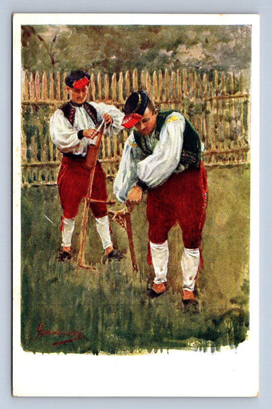Pohlednice NÁRODNÍ TYPY LIDOVÉ HANÁCI ORIGINÁLU M. GARDAVSKÉ(ST1632)