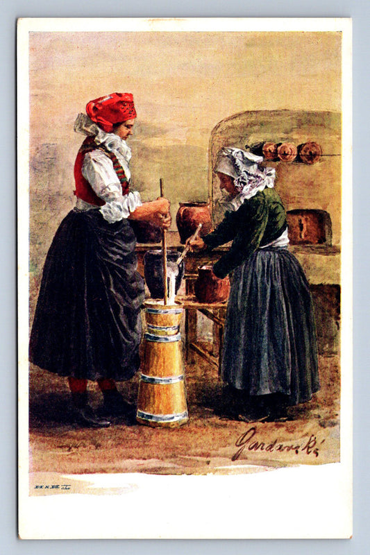 Pohlednice NÁRODNÍ TYPY LIDOVÉ HANÁCI ORIGINÁLU M. GARDAVSKÉ (ST1634)