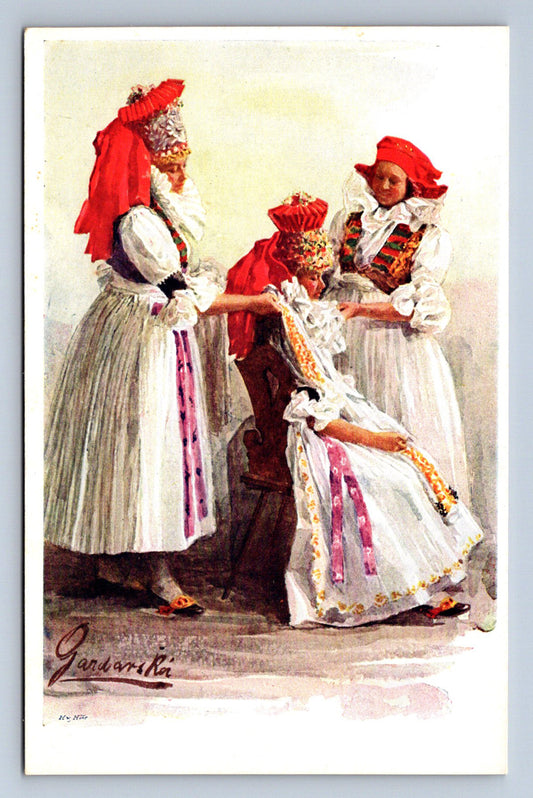 Pohlednice NÁRODNÍ TYPY LIDOVÉ HANÁCI ORIGINÁLU M. GARDAVSKÉ(ST1636)