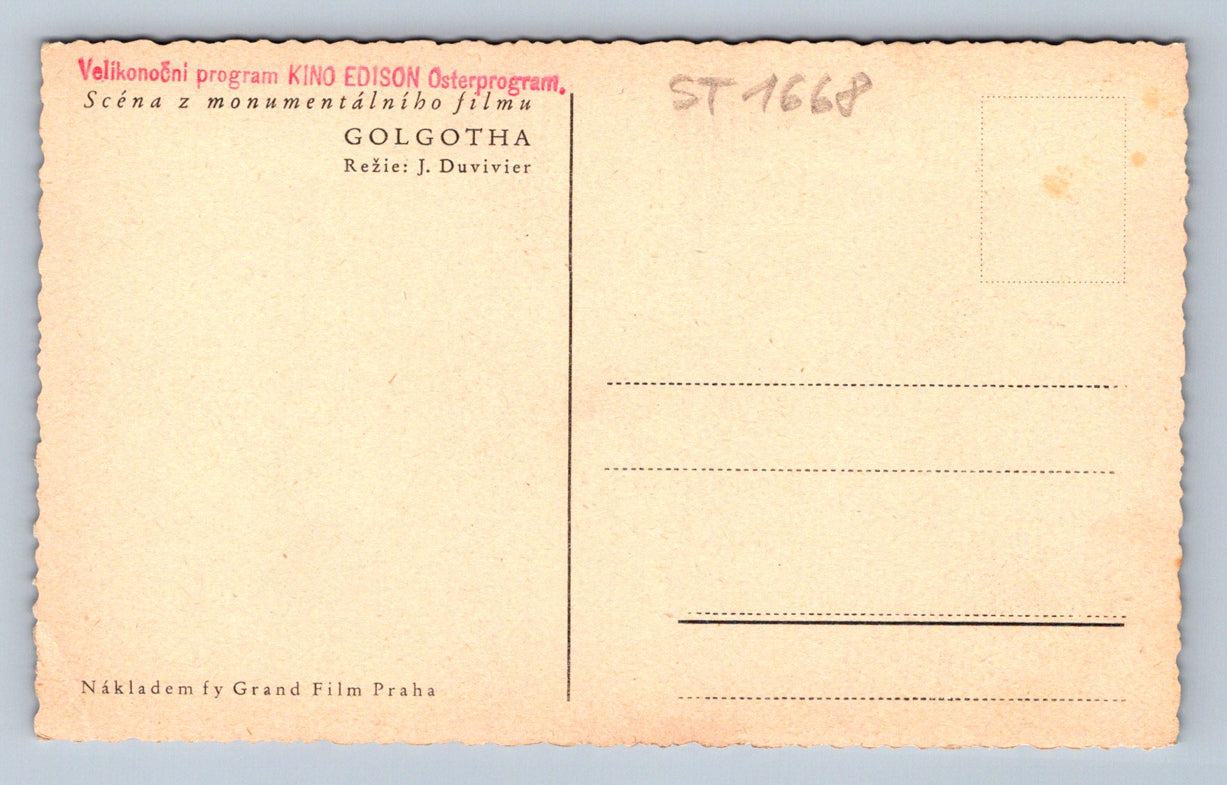 Pohlednice GOLGOTH (ST1668)