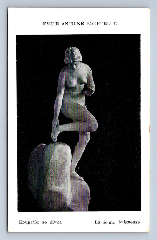 Pohlednice ÉMILE ANTOINE BOURDELLE - KOUPAJÍCÍ SE DÍVKA (ST1726)