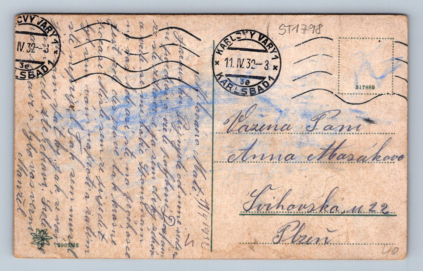 Pohlednice KARLOVY VARY (ST1798)